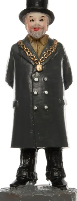 Intratuin De Brink kerstdorpminiatuur burgemeester Zevenbergen 3 x 2,2 x 7,2 cm