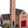 Intratuin De Brink kerstdorpminiatuur brandweerkazerne 21,5 x 20 x 29,5 cm