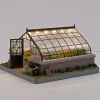 Intratuin De Brink kerstdorpminiatuur kweekkas 16,5 x 18,5 x 11 cm
