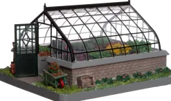 Intratuin De Brink kerstdorpminiatuur kweekkas 16,5 x 18,5 x 11 cm