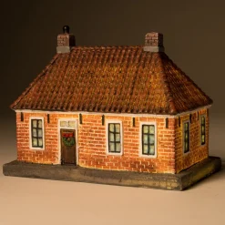 Intratuin De Brink kersthuisje boerderij 16,2 x 10 x 12,5 cm