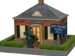 Intratuin De Brink kersthuisje politie post 22,5 x 16,7 x 17 cm