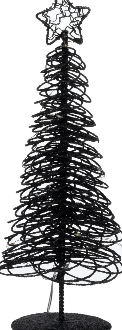Intratuin decoratieboom Arby met verlichting zwart D 10 H 30 cm