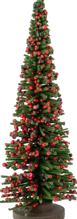 Intratuin decoratieboom Bibia groen / rood D 16 H 40 cm