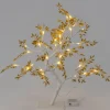 Intratuin decoratieboom blad wit / goud met verlichting 14 x 14 x 45 cm