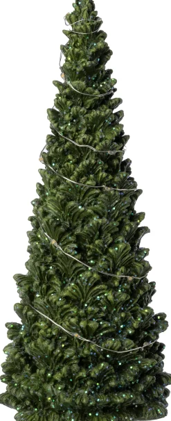 Intratuin decoratieboom Briann groen met verlichting D 10 H 24 cm