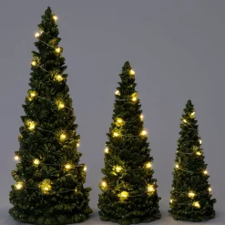 Intratuin decoratieboom Briann groen met verlichting D 7,5 H 18 cm