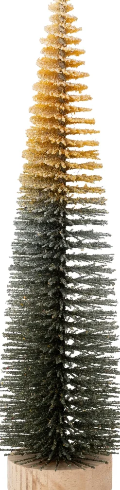 Intratuin decoratieboom Brush groen / crème D 8 H 30 cm