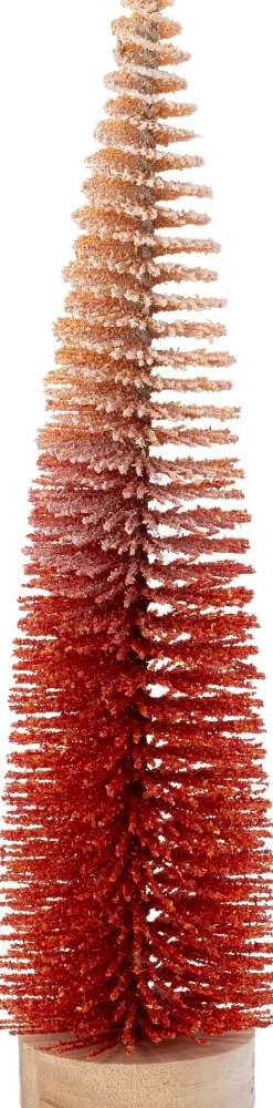 Intratuin decoratieboom Brush rood / oranje D 6,5 H 25 cm