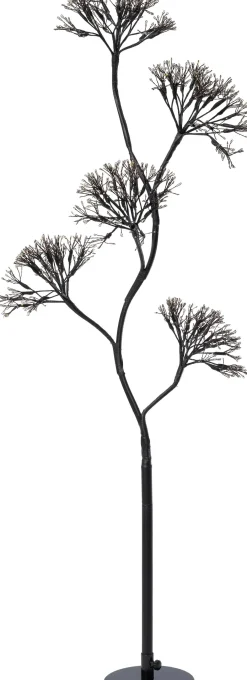 Intratuin decoratieboom dandelion zwart met verlichting 45 x 45 x 120 cm