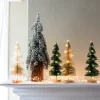 Intratuin decoratieboom Den goud met 10 lampjes warm wit D 9 H 25 cm