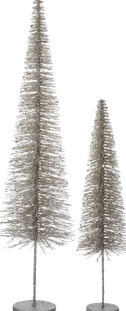 Intratuin decoratieboom glitter zilver D 15 H 62 cm
