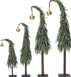 Intratuin decoratieboom Gnoom groen / goud D 18 H 70 cm