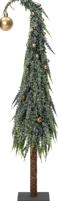 Intratuin decoratieboom Gnoom groen / goud D 18 H 70 cm