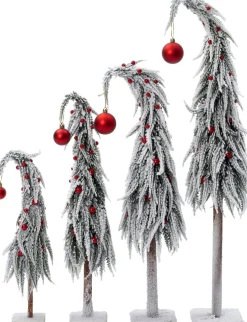 Intratuin decoratieboom Gnoom wit / rood D 12 H 45 cm