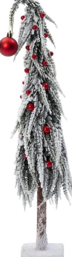 Intratuin decoratieboom Gnoom wit / rood D 10 H 36 cm