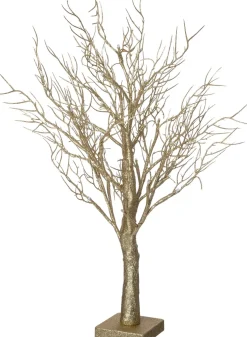 Intratuin decoratieboom goud met verlichting 40 x 40 x 60 cm