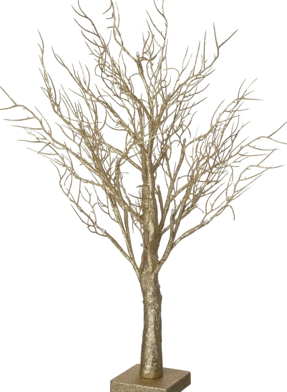 Intratuin decoratieboom goud met verlichting 40 x 40 x 60 cm