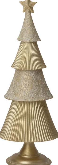 Intratuin decoratieboom goud D 11,5 H 32 cm