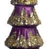 Intratuin decoratieboom Hector paars / goud D 8,2 H 21 cm