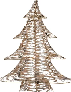 Intratuin decoratieboom Iris goud met verlichting 48 x 10 x 60 cm