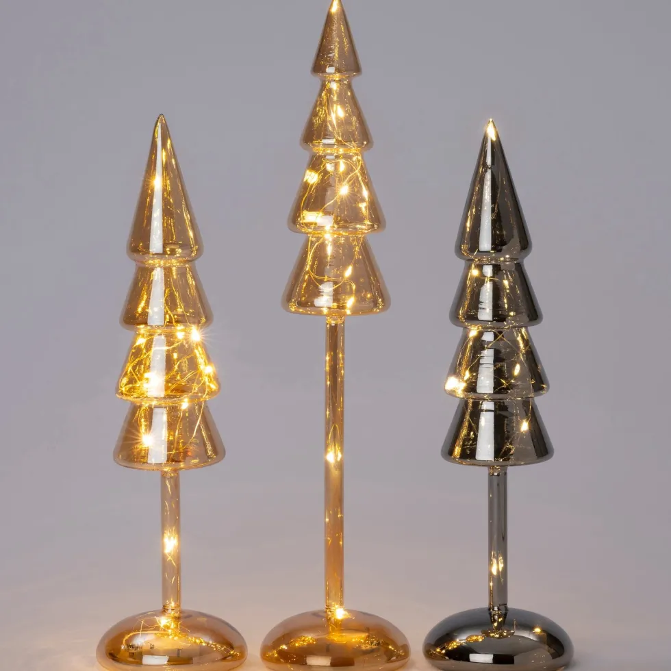 Intratuin decoratieboom Kiran grijs met verlichting D 9,3 H 40 cm
