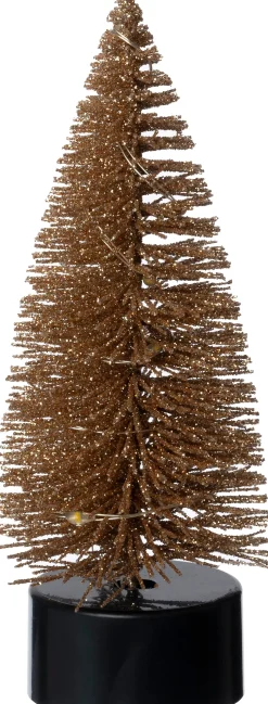 Intratuin decoratieboom Leonie donker bruin met verlichting D 5 H 13 cm