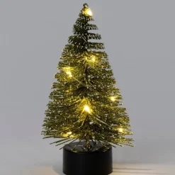Intratuin decoratieboom Leonie licht groen met verlichting D 7 H 13 cm