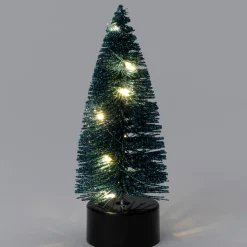 Intratuin decoratieboom Leonie donker blauw met verlichting D 5 H 13 cm