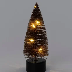 Intratuin decoratieboom Leonie bruin met verlichting D 5 H 13 cm