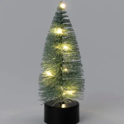 Intratuin decoratieboom Leonie blauw met verlichting D 5 H 13 cm
