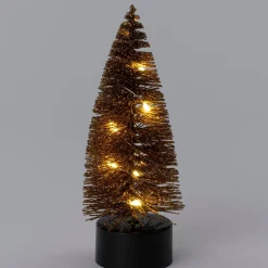 Intratuin decoratieboom Leonie groen met verlichting D 5 H 13 cm