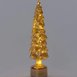 Intratuin decoratieboom Noah goud met verlichting D 10 H 41 cm