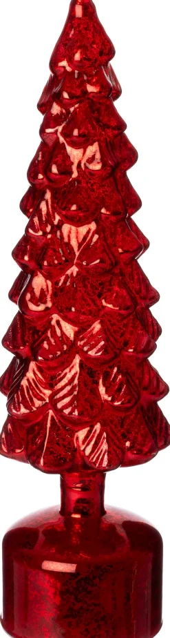 Intratuin decoratieboom Noah rood met verlichting D 10 H 36,5 cm