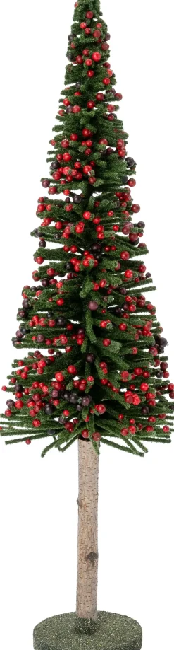 Intratuin decoratieboom op stam groen / rood D 16 H 58 cm