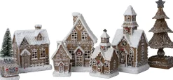 Intratuin decoratieboom Petra bruin / wit 12,5 x 12,5 x 24,5 cm