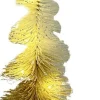 Intratuin decoratieboom Pine goud / wit met 10 lampjes warm wit D 25 H 9,5 cm