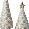 Intratuin decoratieboom Silva kerstboom ster goud / wit D 9,5 H 21,5