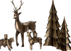 Intratuin decoratieboom Tarja goud 11,6 x 11,4 x 26 cm