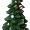 Intratuin decoratieboom versierd groen met verlichting D 13 H 26 cm