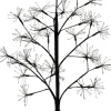 Intratuin decoratieboom vuurwerk zwart met verlichting 14 x 14 x 90 cm