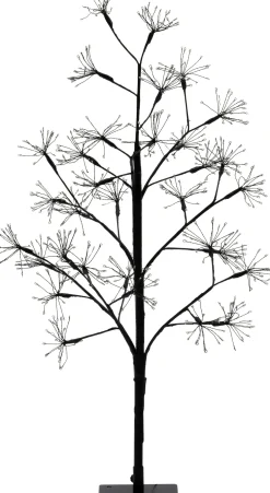 Intratuin decoratieboom vuurwerk zwart met verlichting 14 x 14 x 90 cm