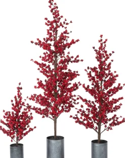 Intratuin decoratieboom Winterbes rood 30 x 29 x 62 cm
