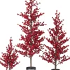 Intratuin decoratieboom Winterbes rood 39 x 35 x 88 cm