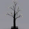 Intratuin decoratieboom zwart met verlichting 10 x 10 x 45 cm