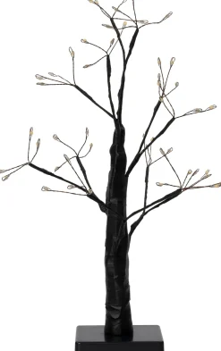Intratuin decoratieboom zwart met verlichting 10 x 10 x 45 cm