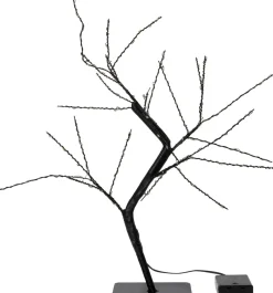 Intratuin decoratieboom zwart met verlichting 12 x 12 x 45 cm
