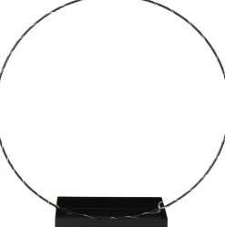 Intratuin decoratiecircel met led verlichting D 50 cm zwart