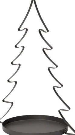 Intratuin decoratiekerstboom met tray Tina grijs 40 x 30 x 60 cm