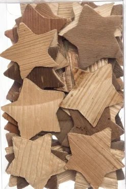 Intratuin doosje met houten sterren naturel
